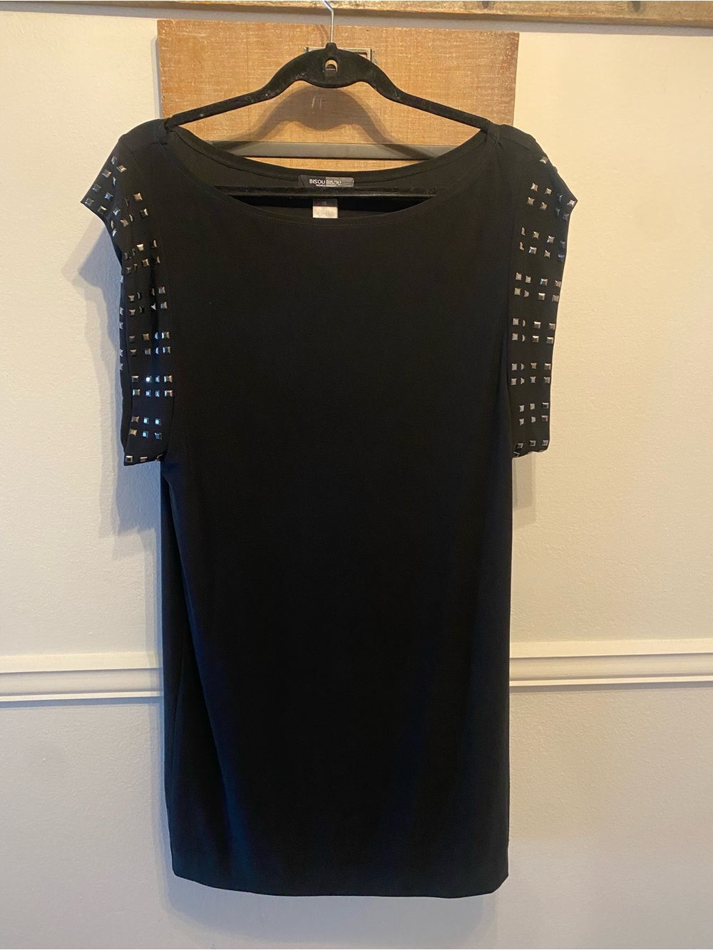 Bisou Bisou by Michele Bohbot Sassy Off Shoulder Studded Mini Sz 10